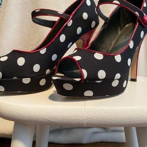 Madden Girl polka dot high heels